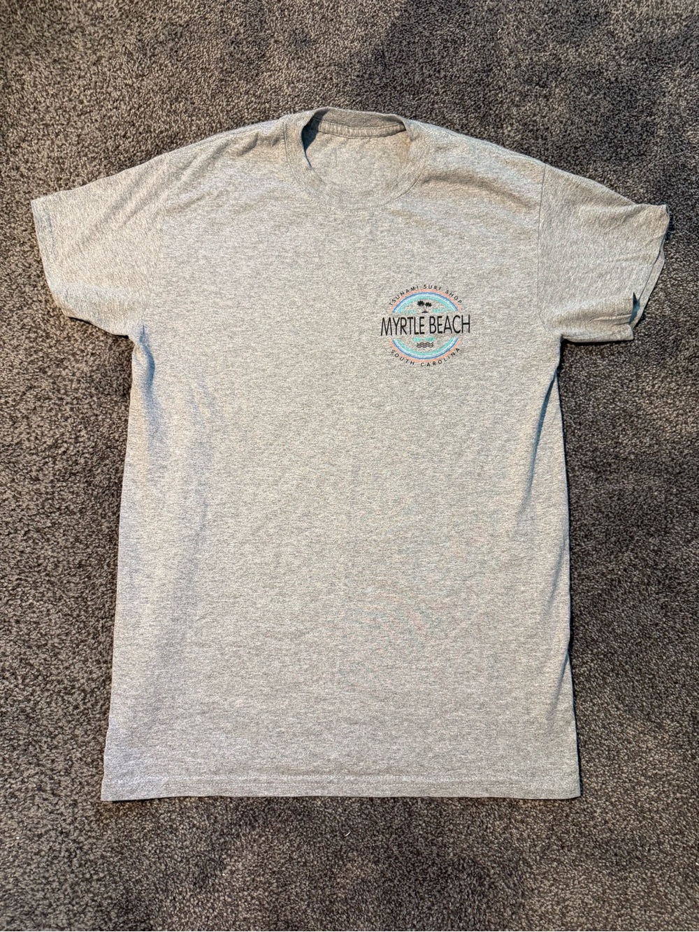 Source Unknown Light Gray Myrtle Beach Short Sleeve Tee A-119